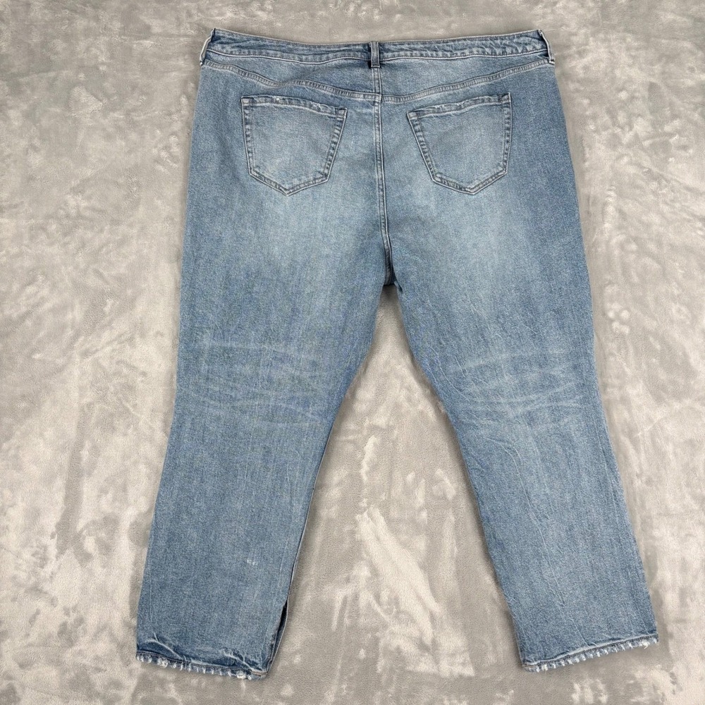 Torrid High Rise Straight Button Fly Light Wash Jeans Women Cropped 20R (42x26) - Picture 13 of 16